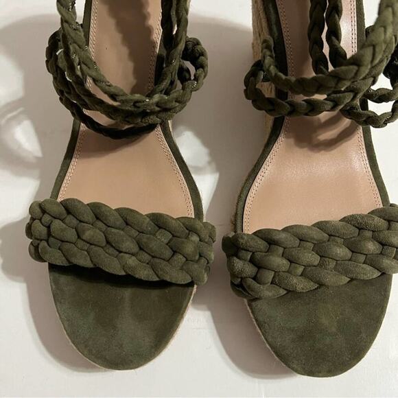 Tory Burch Bailey Wedge Sandal Size 9.5 - Picture 7 of 11